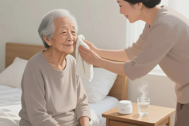 高龄老人面部出湿疹可不可以治愈(图1)