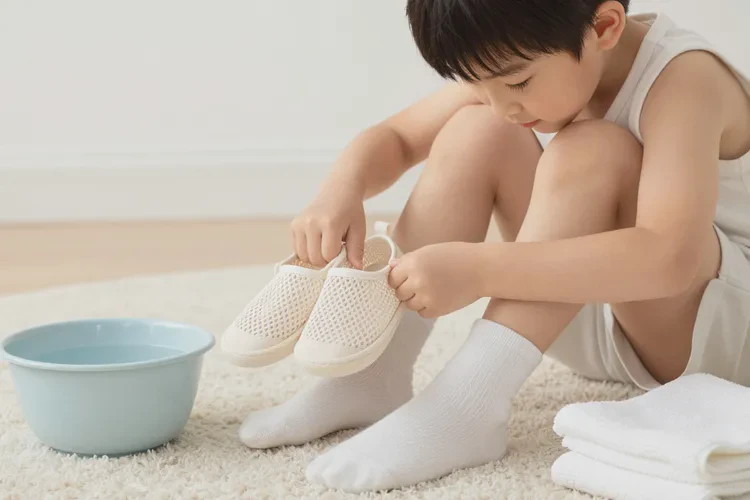 孩子脚上出现湿疹能不能治愈(图1)