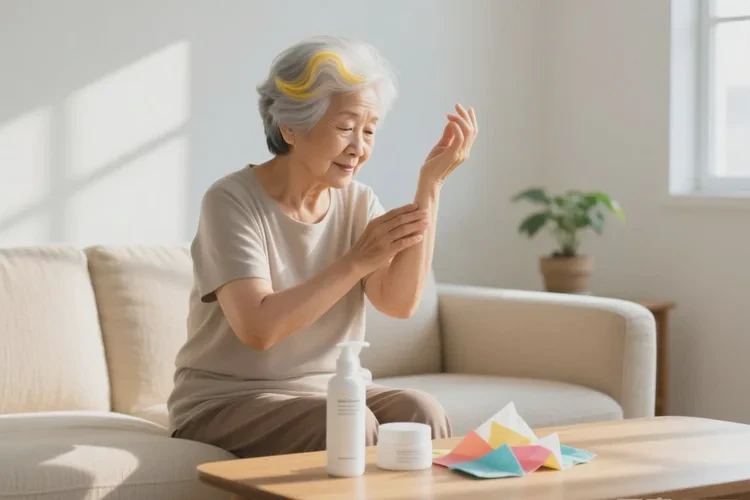 高龄老人手臂起湿疹可不可以治愈(图1)