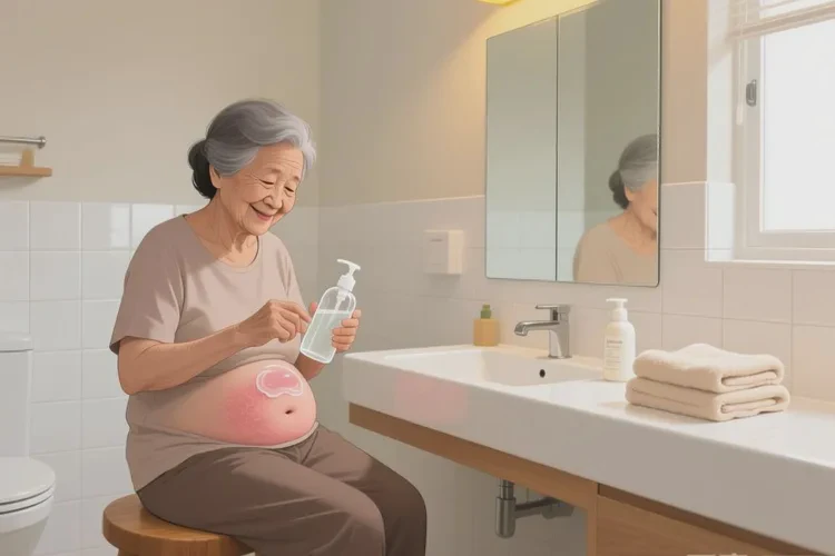 老年人肚子上出湿疹可不可以治愈(图1)