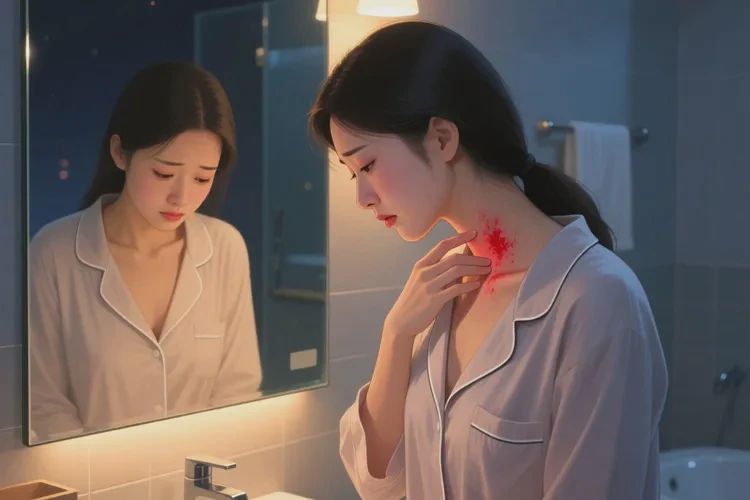 女人脖子上起湿疹可不可以治愈(图1)