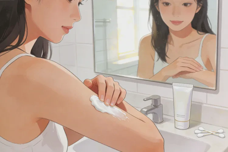 女人手臂上有湿疹可不可以治愈(图1)