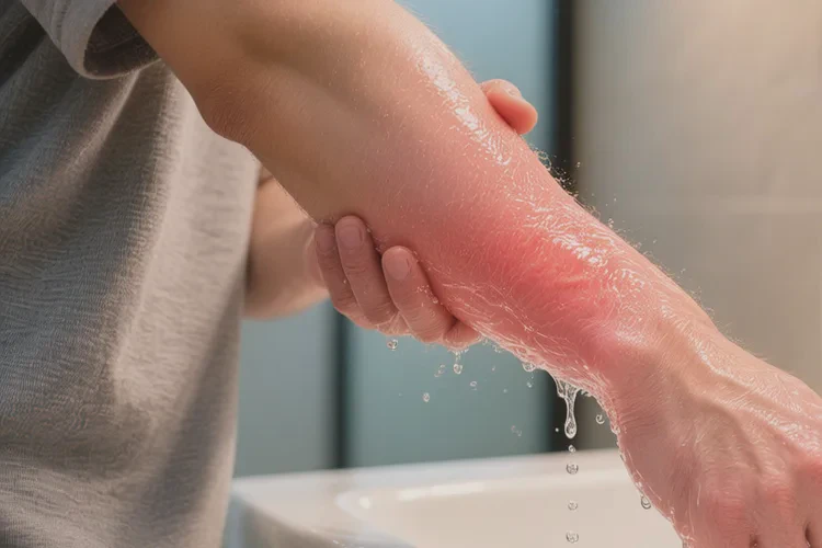 男性手臂偶尔起湿疹可以根治吗(图1)