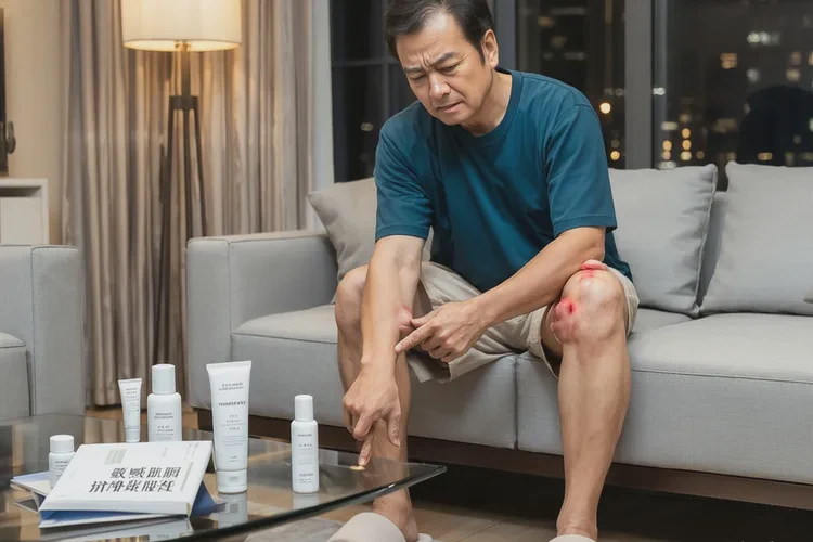 男生大腿偶尔长湿疹可以根治吗(图1)