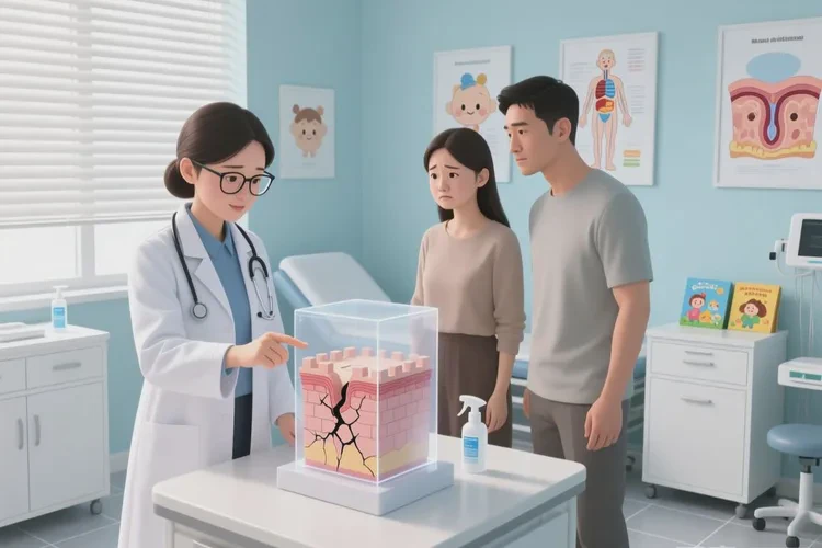 孩子肚子经常长湿疹能不能治愈(图2)