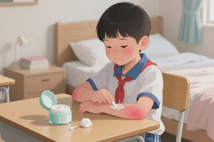 小学生手臂上长湿疹能靠自己自愈吗(图1)