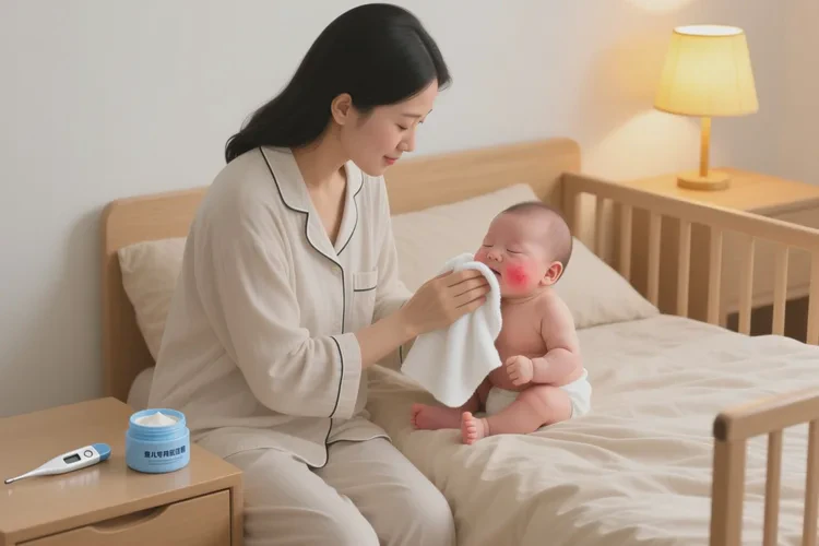 婴儿脸上容易长湿疹可以根治吗(图1)