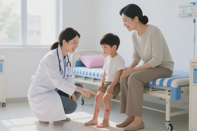 小孩小腿容易起湿疹能不能治愈(图2)