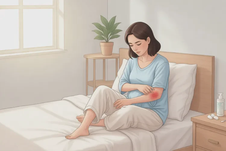 哺乳期妈妈手臂容易长湿疹可不可以治愈(图1)