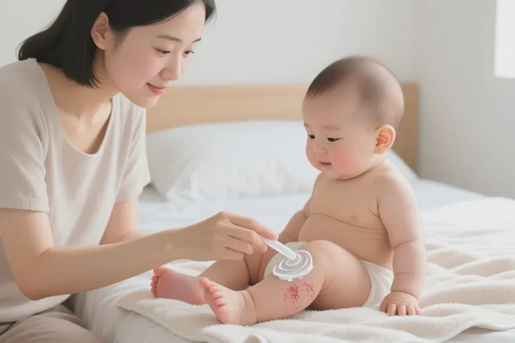 宝宝大腿上偶尔长湿疹可以根治吗(图1)