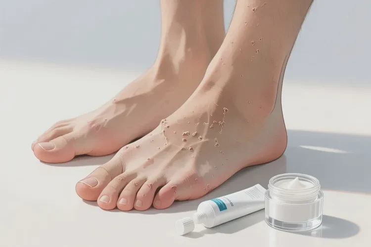 男人脚上偶尔起湿疹可不可以治愈(图2)