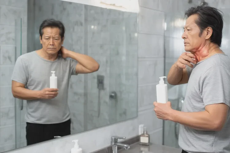 男生脖子偶尔起湿疹能根治吗(图2)