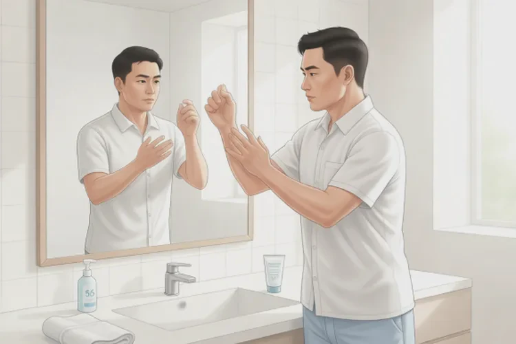 男人身上偶尔起湿疹可不可以治愈(图2)