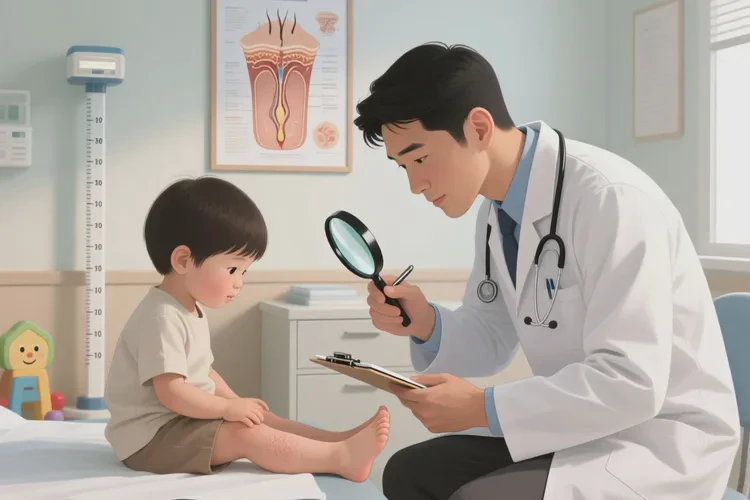 孩子脚上容易长湿疹能不能治愈(图2)