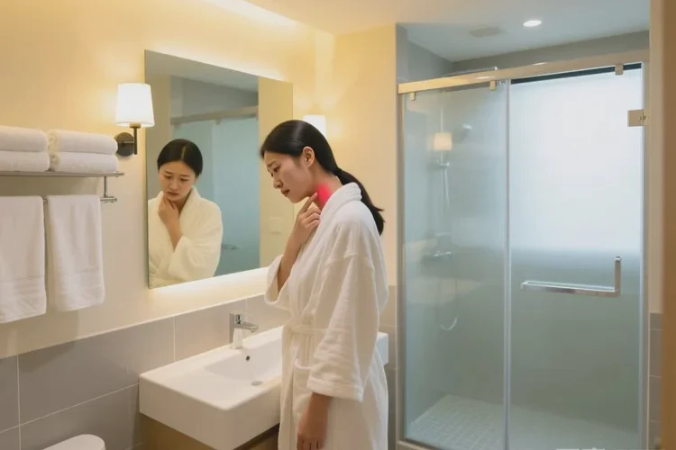 女人脖子长湿疹可不可以治愈(图1)