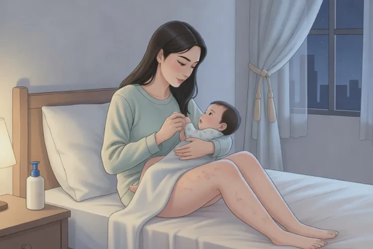 哺乳期妈妈手臂容易起湿疹可不可以治愈(图1)