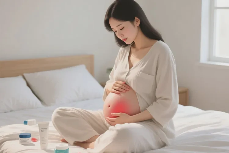 哺乳期妈妈肚子偶尔起湿疹可不可以治愈(图1)