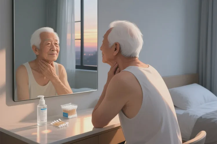 高龄老人脖子上偶尔长湿疹可不可以治愈(图1)