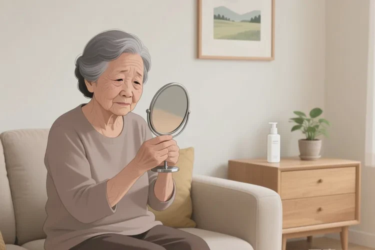 老年人面部长湿疹可不可以治愈(图1)