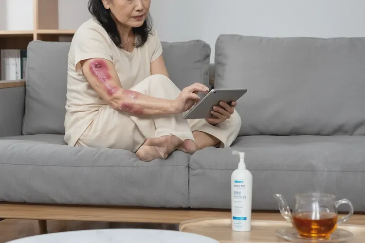 女人手臂起湿疹可不可以治愈(图1)