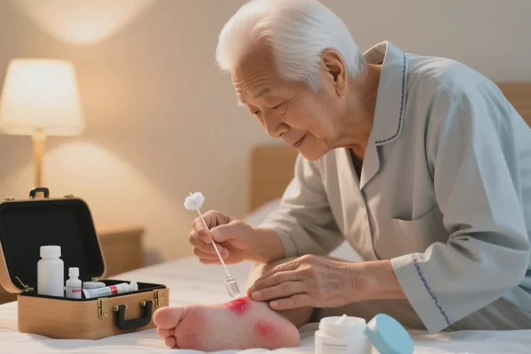 高龄老人脚上经常起湿疹可不可以治愈(图1)