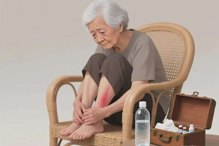 高龄老人脚上容易长湿疹可不可以治愈(图1)