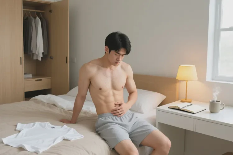 男人肚子上偶尔起湿疹可不可以治愈(图1)