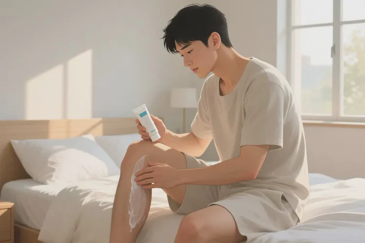 男人大腿上偶尔长湿疹可不可以治愈(图1)