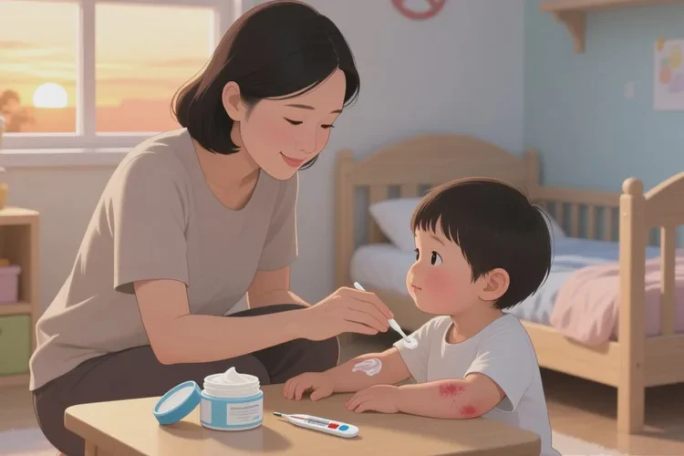 儿童手臂起湿疹能不能治愈(图1)