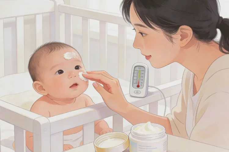 儿童面部长湿疹能不能治愈(图1)