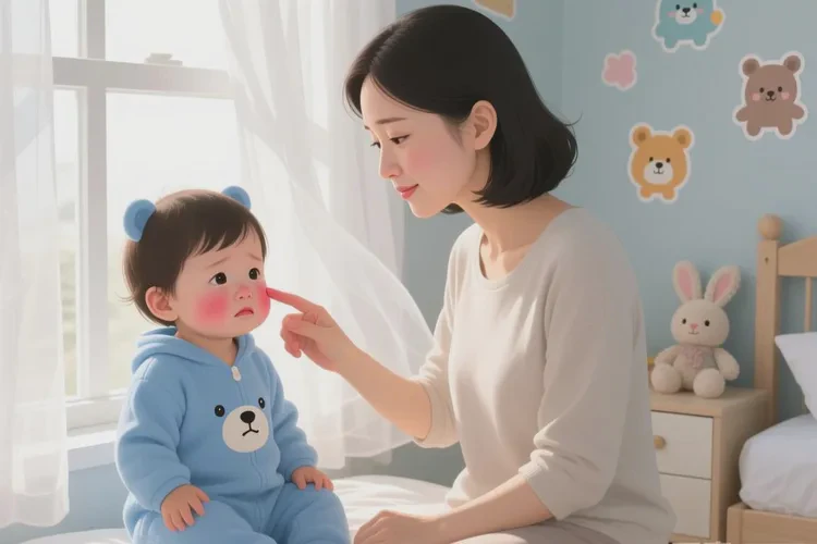 儿童脸上容易起湿疹能不能治愈(图1)