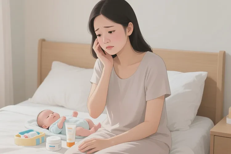 哺乳期妈妈脸上经常起湿疹可不可以治愈(图1)