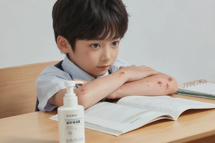 小学生手臂上偶尔长湿疹能根治吗(图1)