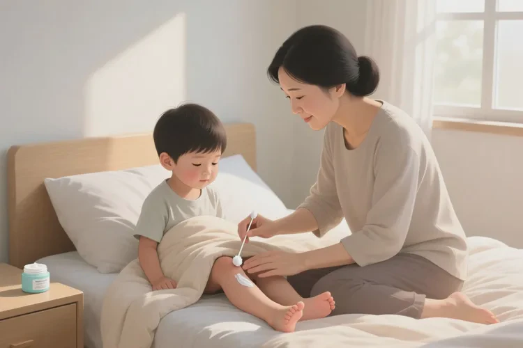 孩子小腿上起湿疹能不能治愈(图2)