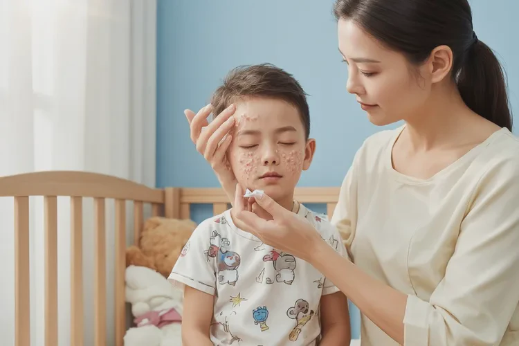 儿童脸上经常起湿疹能够根治吗(图1)