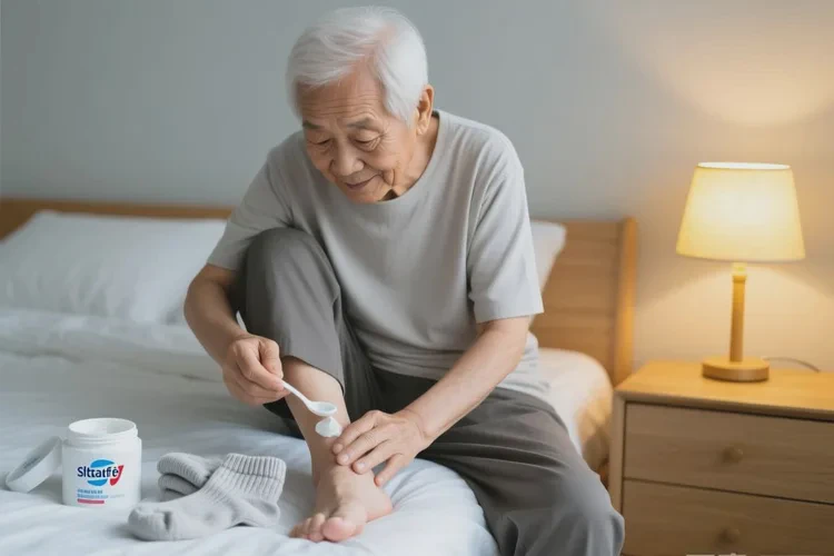 高龄老人脚上经常长湿疹可不可以治愈(图1)