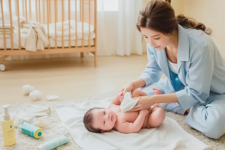 新生儿屁股上偶尔起湿疹可以根治吗(图1)