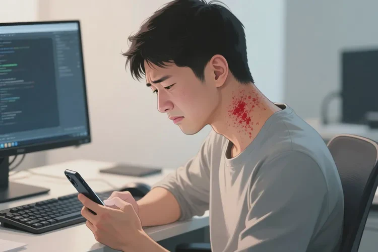 男人脖子经常起湿疹可不可以治愈(图1)