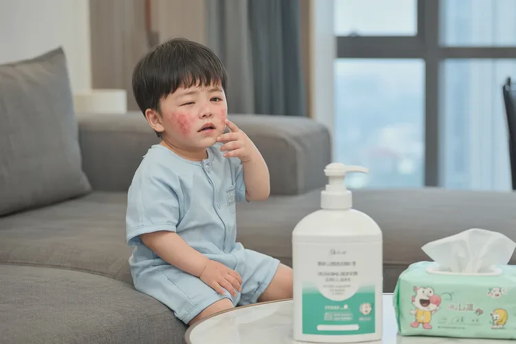 儿童脸上长湿疹能不能治愈(图1)