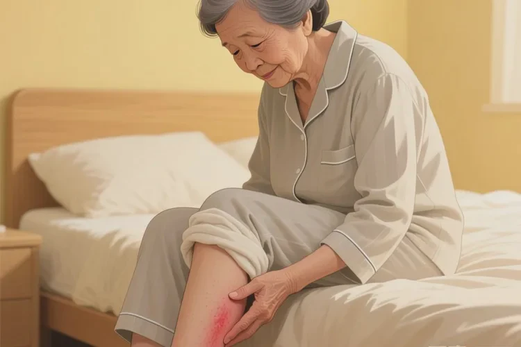 高龄老人大腿偶尔起湿疹可不可以治愈(图1)