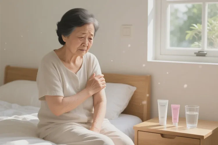 老年人手臂经常长湿疹可不可以治愈(图1)