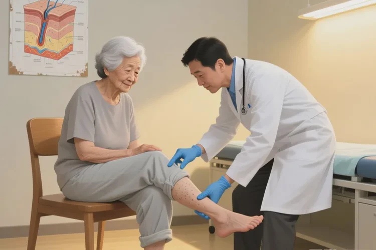 老年人小腿偶尔长湿疹可不可以治愈(图1)