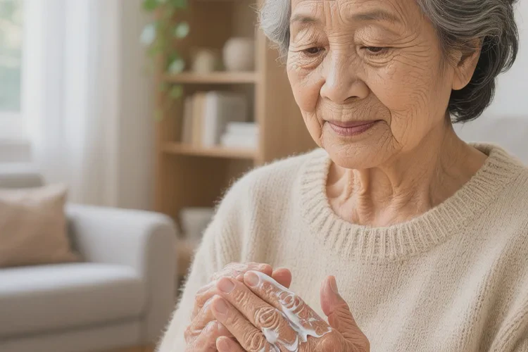 老人手上容易长湿疹可以根治吗(图1)