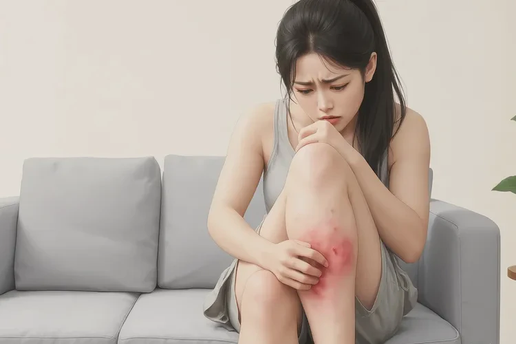 女性小腿偶尔起湿疹可以根治吗(图1)