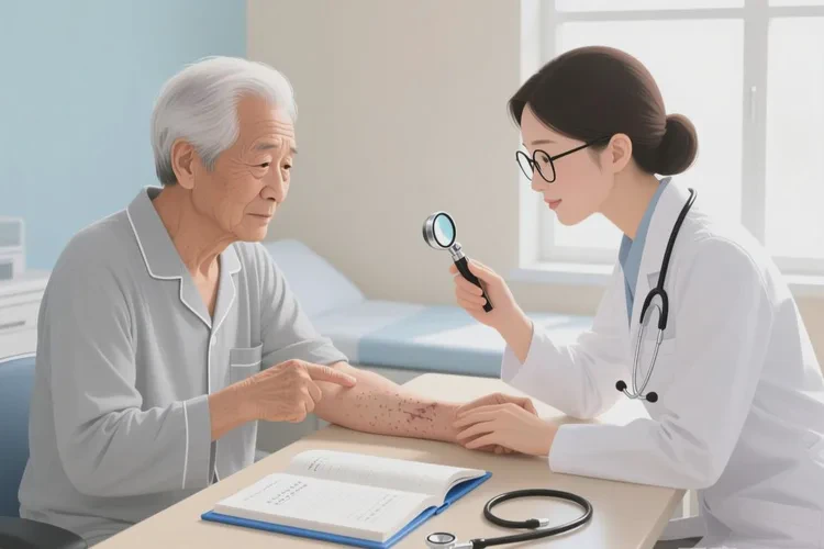 老年人手臂上有湿疹可不可以治愈(图2)