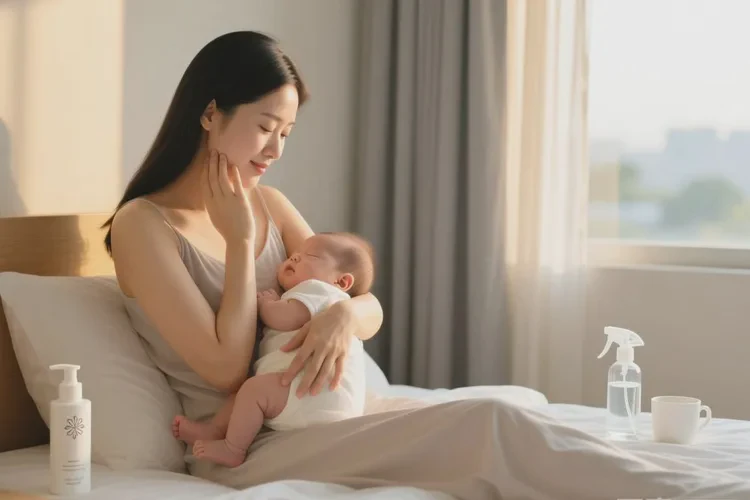 哺乳期妈妈面部偶尔起湿疹可不可以治愈(图1)