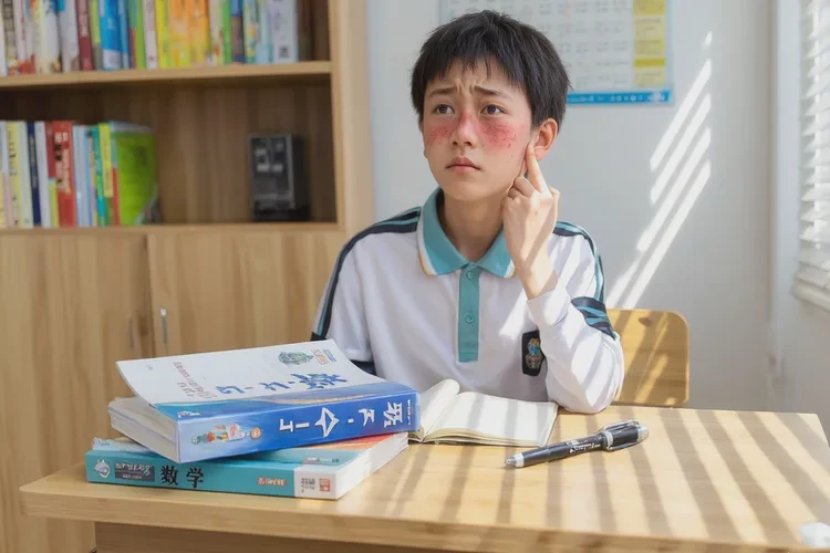 中学生脸上经常起湿疹能根治吗(图1)