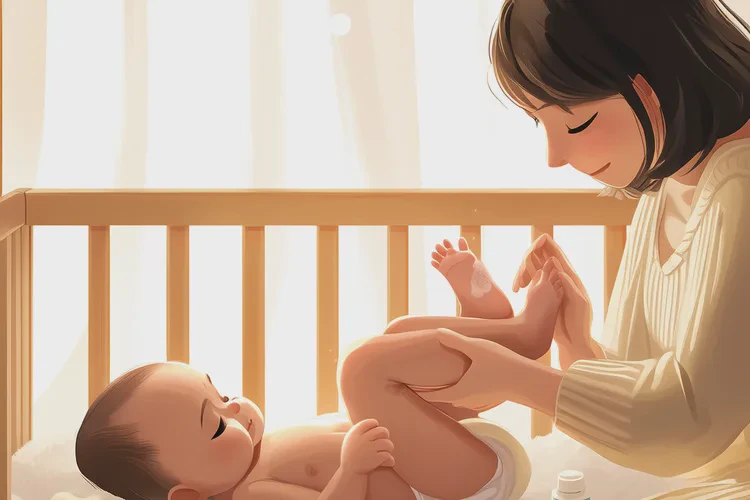 新生儿小腿上偶尔长湿疹可以根治吗(图1)