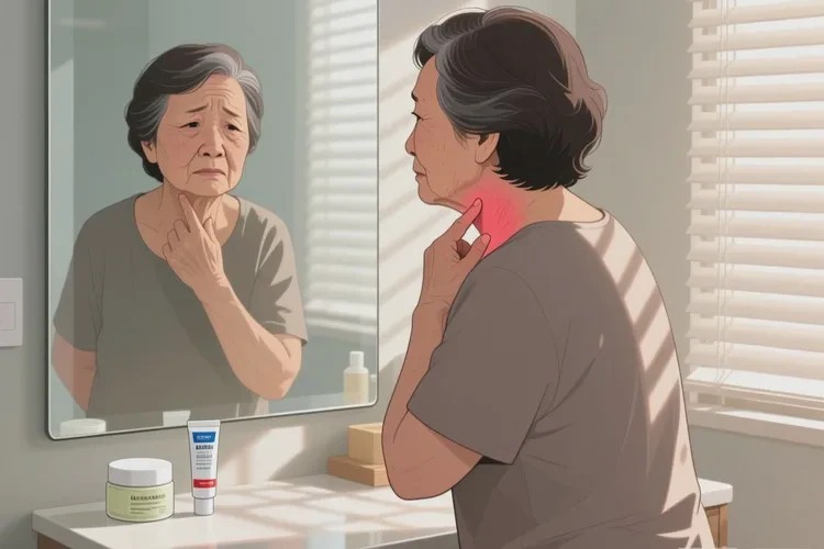 老年人脖子上容易起湿疹可不可以治愈(图1)