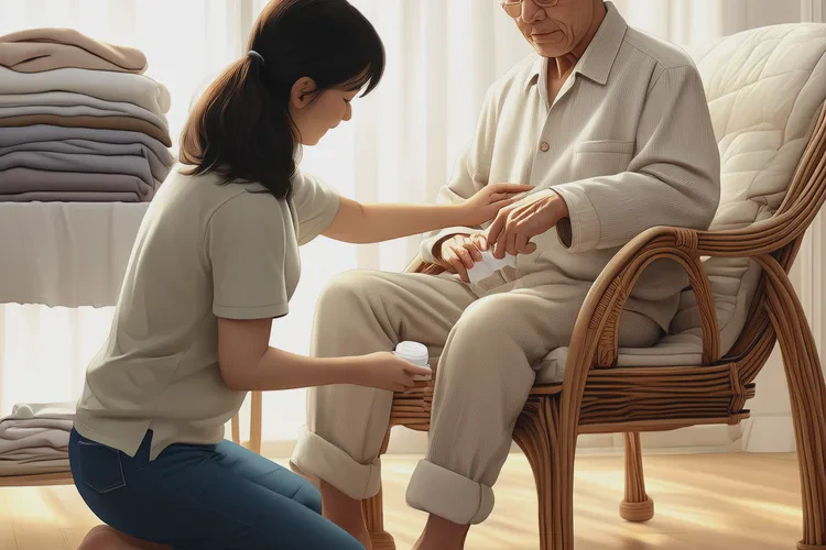 高龄老人小腿上出湿疹可不可以治愈(图1)